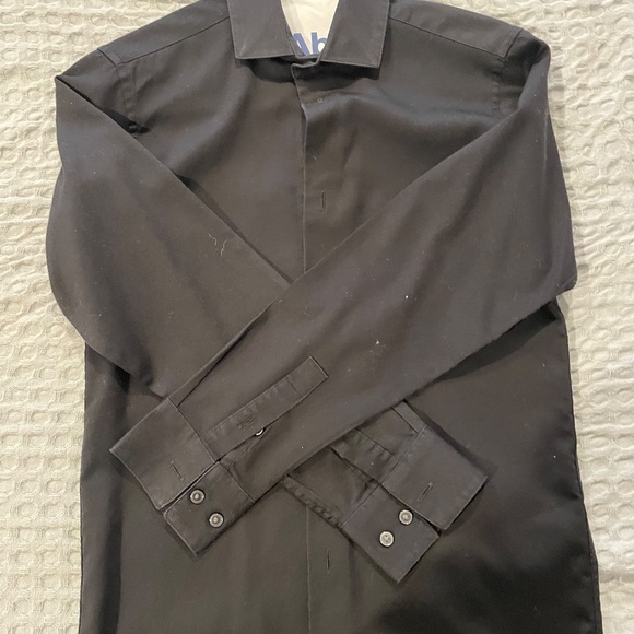 Calvin Klein dress shirt, Boys size 12 Black - Picture 2 of 3